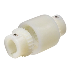 Nabenteil für Zahnkupplung BOZ+BW   Baugröße 24   Bohrung 24mm mit Nut   Material PA6     , Produktphoto