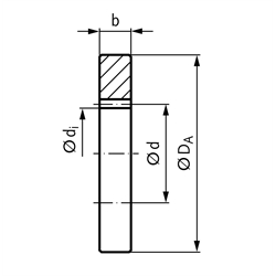 Innenzahnkranz aus C45   Modul 3   30 Zähne   Zahnbreite 30mm   Außendurchmesser 160mm, Technische Zeichnung