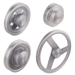 Keilriemenscheiben aus Aluminium-Guss, Profil Z, SPZ und XPZ (10), 1-rillig, Produktphoto