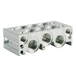 Norgren® Sammelgrundplatten für 2 x 3/2-, 5/2-, 5/3-Ventile, Produktphoto