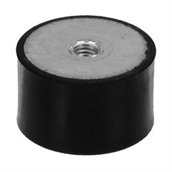 Metall-Gummipuffer MGI, mit beidseitigem Innengewinde, Edelstahl, Produktphoto