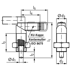 Rastriegel 612, Stahl, Technische Zeichnung